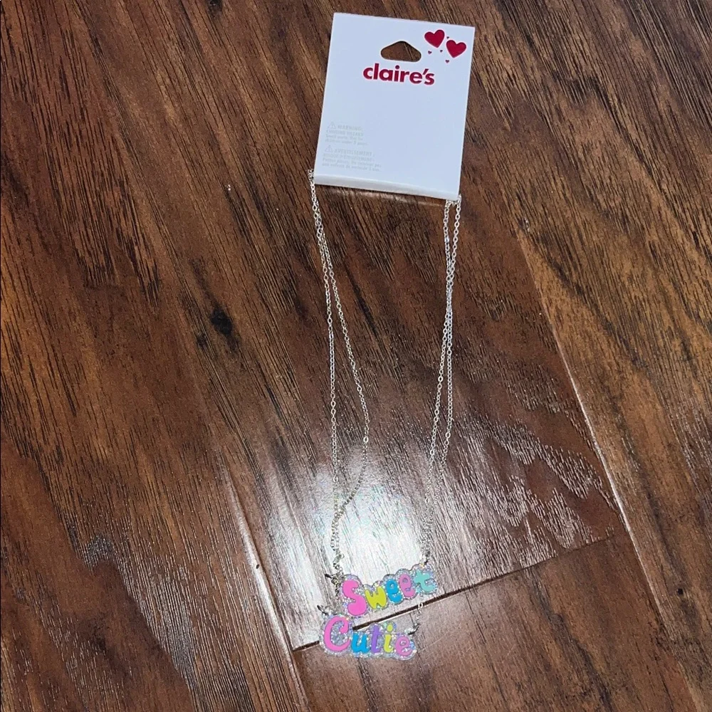 NEW Claire's Colorful Necklaces and Hair Tie Set